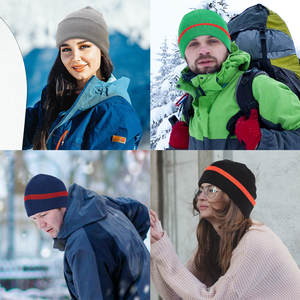 2024หมวกบีนนี่สำหรับฤดูหนาวโลโก้แบบสั่งทำได้ทั้งชายและหญิงอะคริลิคถักด้วย100% คุณภาพสูงลายหนังสวมใส่ได้ - Product Image 6