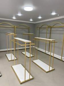 ราวแขวนเสื้อผ้าอเนกประสงค์โลหะ ดีไซน์ทันสมัย สำหรับบ้านและร้านค้า  แบบเคลื่อนย้ายได้  แขวนเสื้อผ้าและกระเป๋า 8 ชั้น  ติดผนัง  แบบคานยื่น  ขัดเงา - Product Image 4