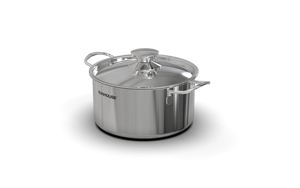 ชุดเครื่องครัวสแตนเลส3ชิ้นที่สง่างามคุณภาพสูงดีไซน์ทันสมัยพร้อมฝาปิดที่หรูหราราคาถูก - Product Image 6