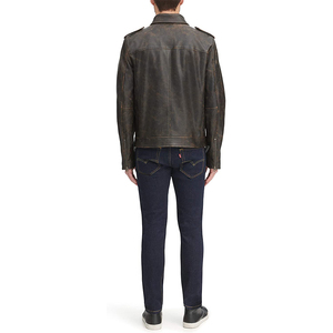 Chaqueta de Cuero Tejida para Hombre, Impermeable, Transpirable y Resistente al Viento, con Diseño Reflectante y Logotipo Frontal - Product Image 1