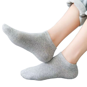 Breathable Low Cut Ankle <b>Socks</b> Men <b>Polyester</b> Cotton Spandex Knitted Sport Casual <b>Socks</b> - Product Image 4
