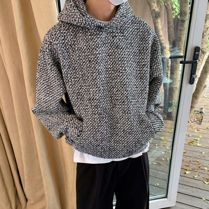 Automne vêtements hommes luxe Harajuku Texture sweat à capuche décontracté mode à manches longues Vintage poche à capuche 2024 nouveau - Product Image 2