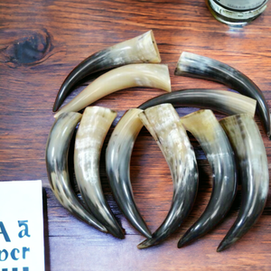 Cuerno Medieval Vikingo, artesanía Natural duradera tallada, grabado de grado alimenticio seguro para Cosplay histórico, boda, decoración de Europa, bebida - Product Image 3