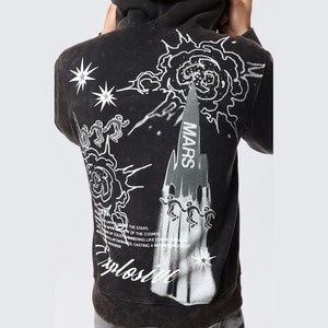 Sweat-shirts d'hiver pour hommes brodés de strass - Entièrement personnalisables, anti-plis, 100 % coton molletonné, haute qualité - Product Image 2