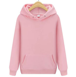 เสื้อสวมหัวแบบเรียบง่ายสำหรับผู้ชายและผู้หญิงมีฮู้ดสำหรับฤดูใบไม้ร่วงโลโก้ด้านหน้าแบบลำลองผ้าฟลีซโพลีเอสเตอร์ - Product Image 3