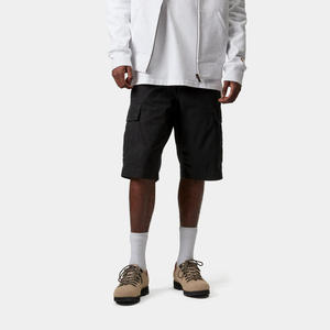 Vente en gros de shorts cargo solides pour hommes taille élastique style de rue décontracté en coton éponge français tissu à séchage rapide respirant haut - Product Image 6