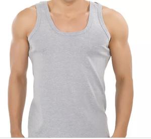Débardeur de gymnastique en coton à séchage rapide personnalisé pour hommes Maillot de fitness respirant Haut sans manches de musculation durable - Product Image 3