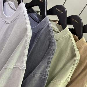 Qualité en gros Best Overs Summer New Heavyweight 100% Cotton Loose Vintage Custom Men Vintage Oversize T-shirt pour hommes - Product Image 3