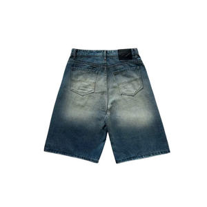 Short en jean unisexe de haute qualité, taille mi-haute, denim délavé, nouveau, coton, Vietnam, vêtements unisexe - Product Image 2