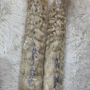 Virgin <b>Hair</b> Bulk in Stock 100% Raw Human <b>Hair</b> Wavy Style Vietnamese No Shedding and Unprocessed <b>Braiding</b> <b>Hair</b> - Product Image 4