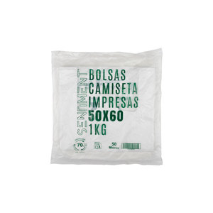 Sacchetti con Manici in Plastica Riciclata al 70% 50x60cm, 50m, 20 Confezioni x 1kg, B2B - Product Image 2