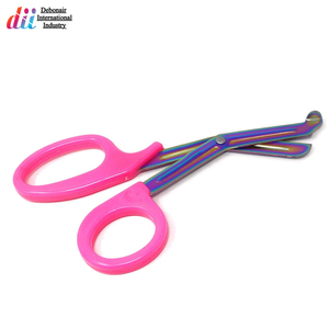 Prix de gros, poignée en plastique de qualité supérieure, acier inoxydable, couleur personnalisée, ciseaux de traumatismes EMT par debonairii - Product Image 2