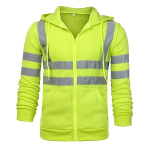 Vestes de travail haute visibilité pour hommes, vestes de travail de sécurité réfléchissantes imperméables pour hommes - Product Image 1