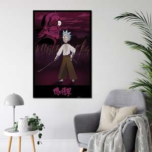 Póster de lienzo de Rick y Morty Samurai Rick de estilo moderno para decoración de pared - Product Image 4