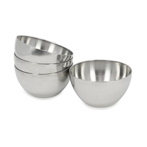 Durable food grade stainless steel <b>bowls</b> <b>set</b> heavy duty polished kitchen prep serving mixing cooking and storage <b>bowls</b> - Product Image 3