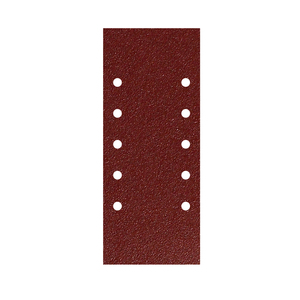 Disco Abrasivo di Ricambio con Velcro 115x280 mm. Con Fori Grana 80 (10 Pezzi) - Product Image 1
