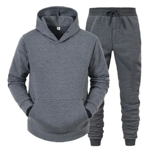 OEM Venta al por mayor de los hombres del deporte gimnasio con capucha cremallera completa chándal de algodón de peso pesado logotipo personalizado de impresión patrón sólido de alta calidad - Product Image 3