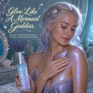 Aceite Corporal Iluminador con Perla de Sirena OEM, Jazmín, Coco, Lavanda, Mica Azul, Bronceador, Vitamina E, para Todo Tipo de Piel, Venta al Por Mayor, 100 ml - Product Image 4