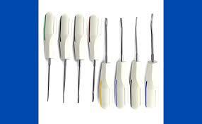 Instruments chirurgicaux pour le nombril, ensemble de 8 éleveurs dentaires luxateurs pour chirurgie buccale et extraction dentaire, racine apicale manuelle - Product Image 6