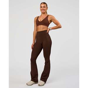 Top Deportivo de Yoga Acolchado Sin Costuras Vitality - Ropa Deportiva Ligera para Gimnasio para Mujer, Talla XS, Estampado Chocolate Caliente - Product Image 4