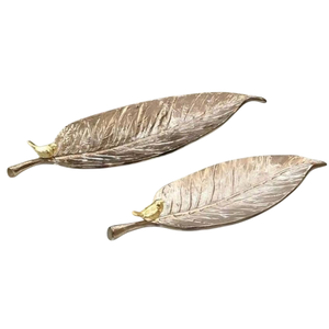 Al por mayor última bandeja para servir comida en forma de plátano de metal dorado de gran calidad personalizable para catering precio barato - Product Image 2