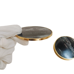 Beautiful <b>Marble</b> <b>Coaster</b> Set Best Quality Top Selling Heavy Stone Drink <b>Coasters</b> Home Kitchen Table Decor Gift - Product Image 3