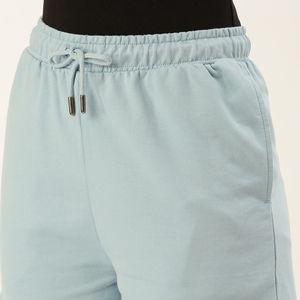 Nuevos pantalones cortos transpirables ecológicos de lana de algodón para mujer, pantalones cortos para correr con cordón de cintura media, diseño personalizado, pantalones cortos para correr de calidad Premium - Product Image 6