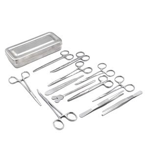 Kit Basique d'Instruments de Chirurgie Mineure de 13 Pièces Avec Boîte en Acier – Fabricant Fournisseur Vente Directe d'Usine Prix Bas - Product Image 1