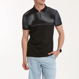 Polo manches courtes été mode hommes Polo t-shirts haute qualité Polyester coton Logo personnalisé solide polos - Product Image 1