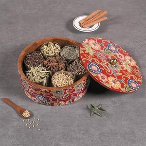 Boîte à épices en bois à finition lisse pour un rangement facile des épices quotidiennes, boîte à épices en bois économique par AALIYAN IMPEX - Product Image 6