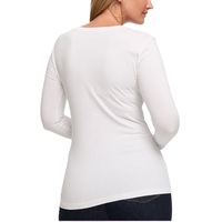 T-shirts basiques pour femmes, coupe classique, manches longues, col en V, mode estivale, jersey uni teint, 100% coton respirant, compressé