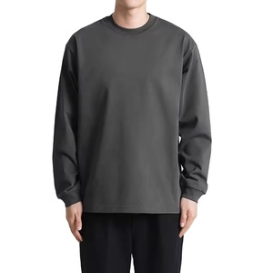 OEM unisex sweatshirt Wholesale Custom Long Sleeve 100% Cotton 240g jersey Shirt Crew <b>Neck</b> <b>light</b> weight sweatshirt - Product Image 1