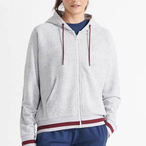 Best High Quality <b>Ladies</b> Pullover Hoodie Customized <b>Thermal</b> Casual <b>Top</b> for Winter Knitted Front Logo Hooded Women's <b>Top</b> - Product Image 3