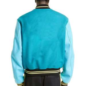 Vestes Letterman simples personnalisées pour hommes High Street Style Logo personnalisé Private Label en gros 100% laine du Pakistan - Product Image 3