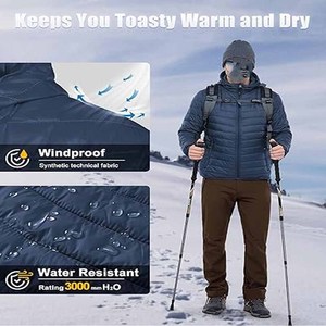 Wholesale <b>Puffer</b> Mens <b>Hooded</b> Down <b>Puffer</b> <b>Jacket</b> <b>Waterproof</b> Windproof - Product Image 5