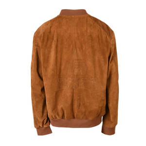 Chaqueta de Cuero de Gamuza para Hombre, Invierno, con Cuello Alto, Ecológica y Transpirable, Logotipo Personalizado, Estilo Urbano Informal para Viajes - Product Image 4