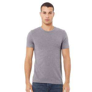T-shirts pour homme en coton 100% gris, décontractés, col rond, respirants, basiques - Product Image 1