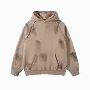 เสื้อมีฮู้ดแบบสวมหัวสำหรับผู้ชายเสื้อสไตล์ฮิปฮอปพังค์ทรงหลวมดีไซน์สกปรกใส่สบายฤดูใบไม้ผลิฤดูใบไม้ร่วง - Product Image 2