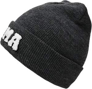 หมวกบีนนี่พิมพ์โลโก้แบบนูน ผ้าฝ้ายฟลีซ 100% แบบยูนิเซ็กซ์ ปรับขนาดได้ด้วยยางยืด - Product Image 2