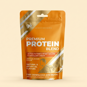 บรรจุภัณฑ์ผงเวย์โปรตีนเสริมอาหารกีฬาแบบกำหนดเอง 250 กรัม 500 กรัม 1 กิโลกรัม  แบบซิปล็อค ถุงฟอยล์อะลูมิเนียม - Product Image 2