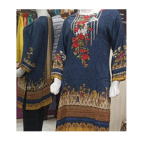 Robes mi-longues styliste Kurtis brodées pour femmes marché de gros prix compétitifs grande quantité fabriqué vente