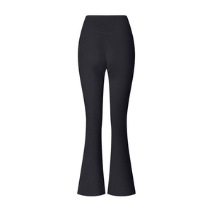 Mallas de yoga informales de calidad superior, mallas de gimnasio con glúteos fruncidos personalizadas para mujer, mallas acampanadas de entrenamiento de nailon Spandex - Product Image 2