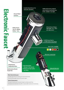 UPC Taiwan-Made Eco-Friendly Automatic Hot and Cold Water Basin Mixer <b>Bathroom</b> Faucet <b>Accessory</b> - Product Image 3