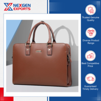 Maletín Ejecutivo Resistente de Primera Calidad, Marca Nexgen Exports, Impermeable, de Cuero PU con Forro de Poliéster y Cierre de Cremallera