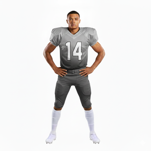 Uniforme Deportivo Personalizable de Fútbol Americano para Hombre, Transpirable, 100% Poliéster, Jersey, Pantalón Corto, Manga Corta, Personalizado en la Parte Delantera - Product Image 5