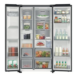 Refrigerador con Congelador de Doble Puerta SERIE 5000 RS70F65KETEF, Air Space AI, Total No Frost, Acero Inoxidable, Clase E, Dimensiones - Product Image 2