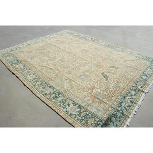 Alfombra Turca de 7,9x10,3 pies, Alfombra Azul Vintage del Suroeste, de Lana - Product Image 4