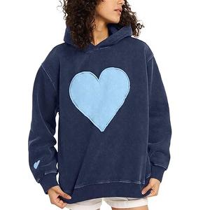 Sweat-shirts à capuche unisexes en coton 100% à épaules tombantes, surdimensionnés, vierges, personnalisables, lourds, pour femmes - Product Image 2