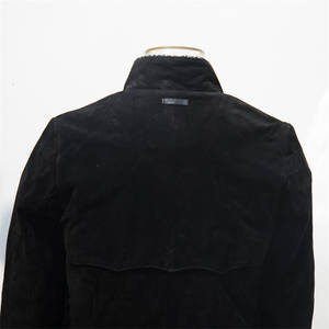 Vente en gros Veste d'aviateur en cuir grande taille de haute qualité personnalisée pour hommes Respirant Coupe-vent Décontracté Long Col Montant Hiver - Product Image 4