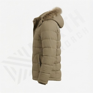 Veste parka d'hiver chaude pour hommes, grande taille, vêtements d'extérieur isolés thermiquement personnalisés, coupe-vent, lourd, imperméable à la neige, équipement de plein air - Product Image 3